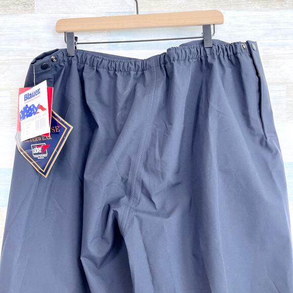 Blauer Gore-Tex Featherweight Shell Rain Pants Black Mens 2XL XLNG 44x34 - Picture 6 of 8